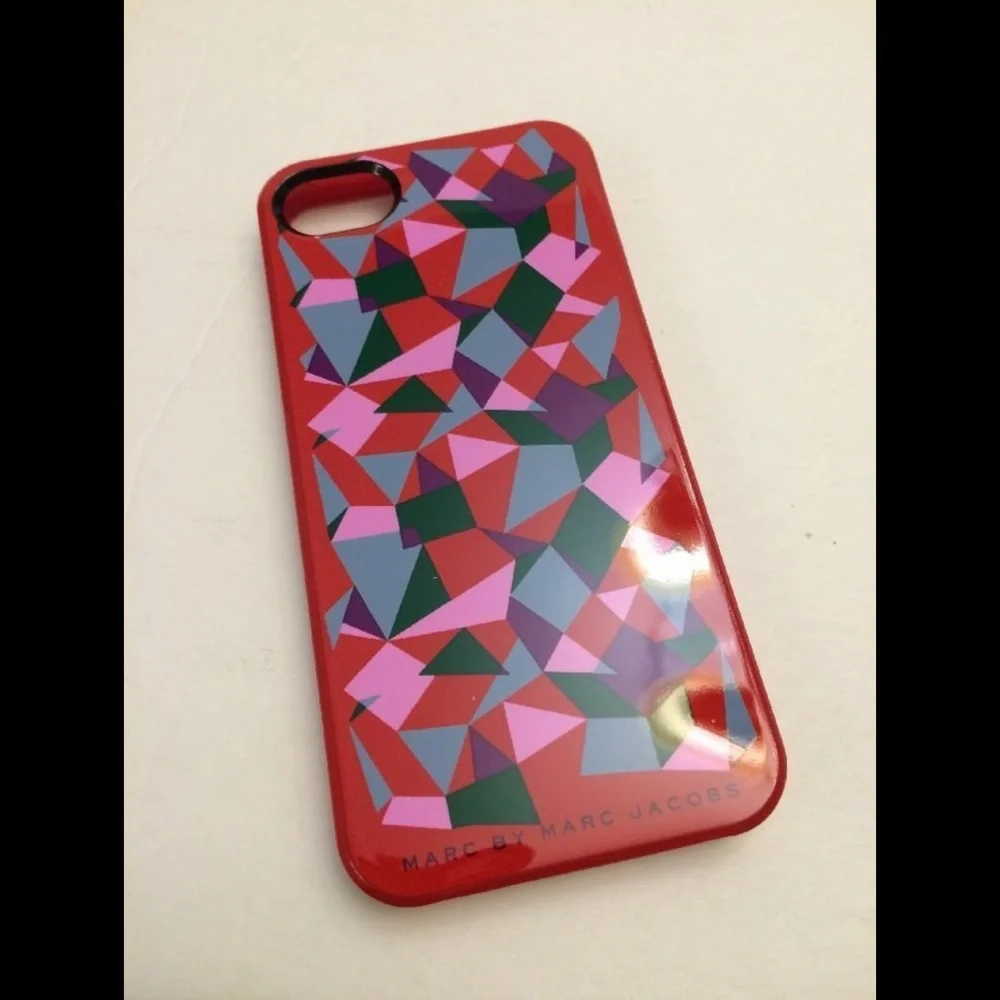 NEW Marc by Marc‎ Jacobs Taboo Print iPhone 5 Case Red Multi Color